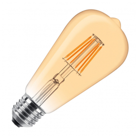 LED filament sijalica dimabilna toplo bela 6W