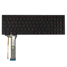 Tastatura za laptop Asus GL552 GL552J GL552JX GL552V GL552VL GL552VX veliki enter sa pozadinskim osvetljenjem