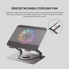 Laptop Cooler Fantech NC30 RGB sivi