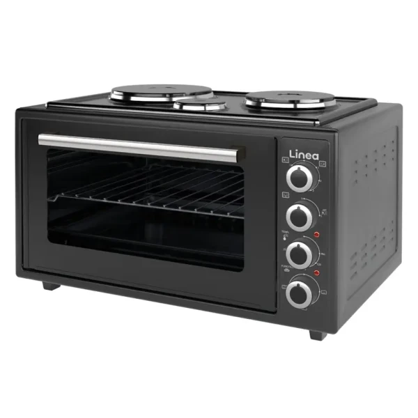 Mini šporet LINEA LMO45-0611 3100W 3 ringle crna
