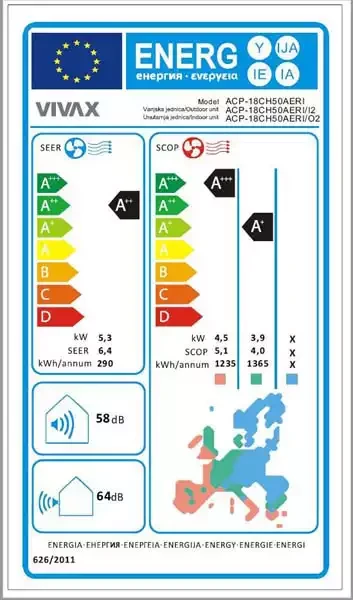 Klima uređaj Vivax Cool ACP-18CH50AERI+  Inverter