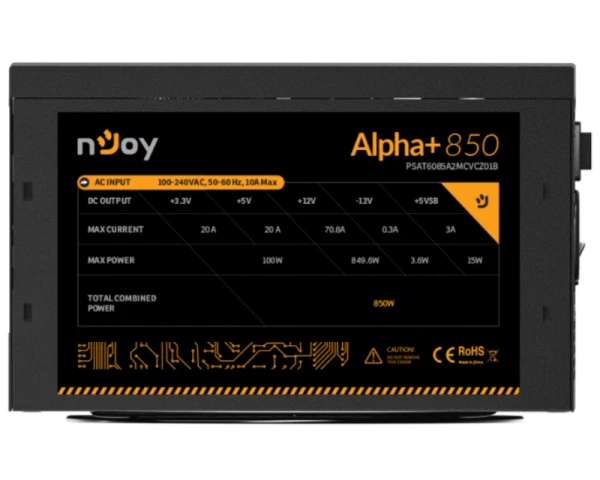 NJOY Alpha+ 850 850W napajanje (PSAT6085A2MCVCZ01B) 
