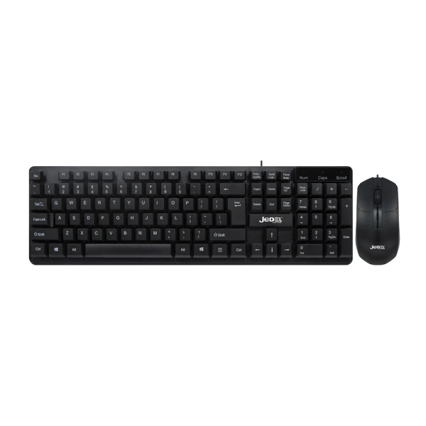 Tastatura kancelarijska i mis zicni g18 crna jedel