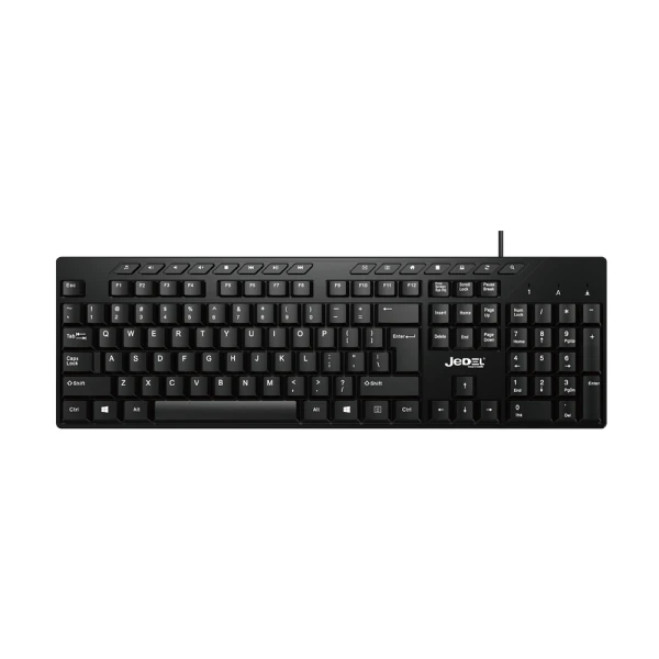 Tastatura kancelarijska k519 crna jedel