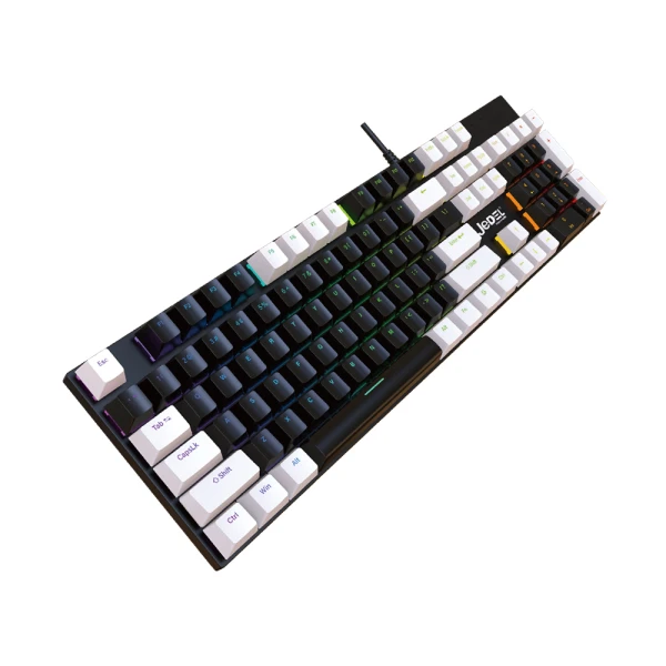 Tastatura mehanicka kl-95d crno-bela jedel
