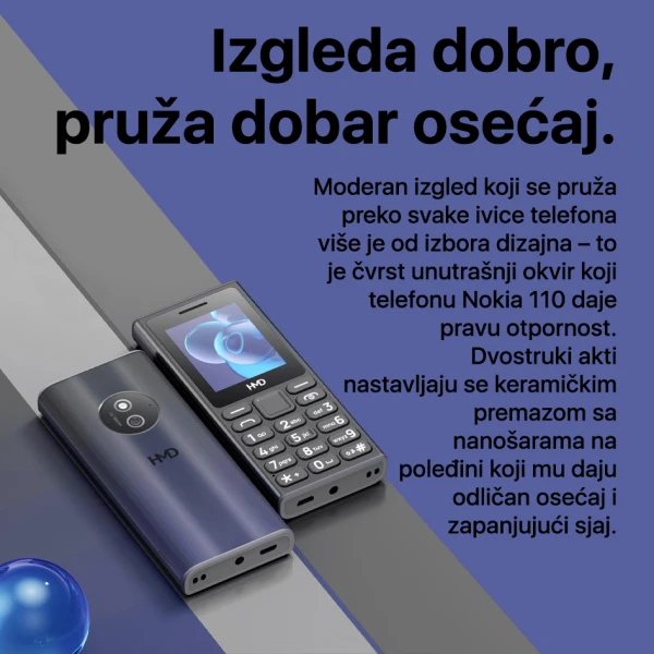 Mobilni telefon HMD Nokia 110 2024 2.0\'' Type-C crni