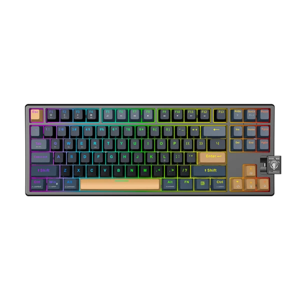 Tastatura mehanicka - triple mode (bluetooth, wireless, wired) wkl-102 crna jedel