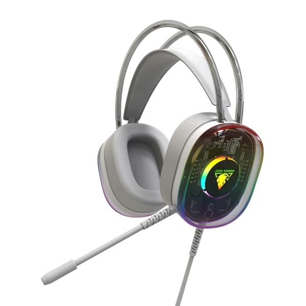 Slusalice gejmerske rgb za mikrofonom  gh580 sive jedel