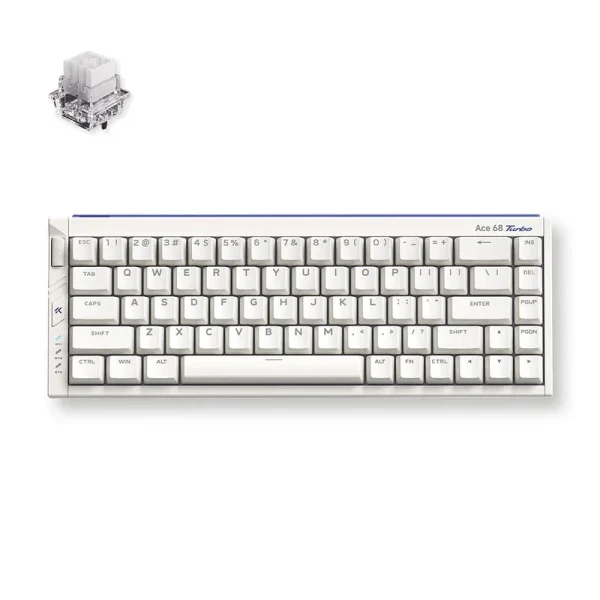 Gaming tastatura MCHOSE Ace 68 Turbo Nova White/Mount Tai Magnetic switch