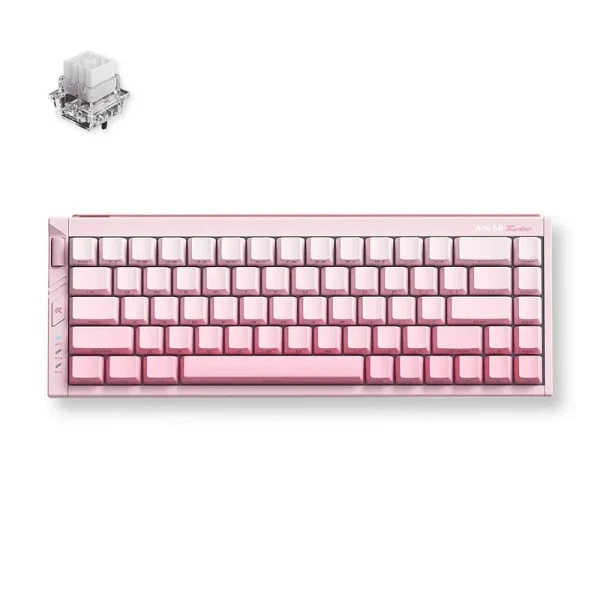 Gaming tastatura MCHOSE Ace 68 Turbo Peachy Pink/Mount Tai Magnetic switch