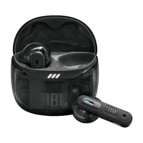 JBL TUNE FLEX 2 GHOST CRNE  BT SLUSALICE sa ANC