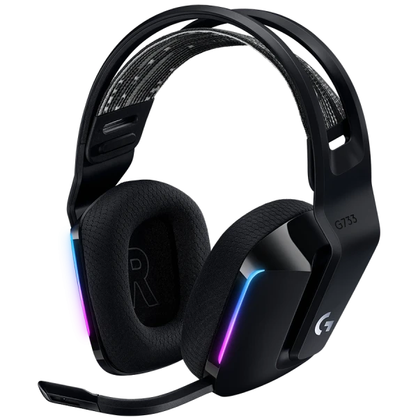 LOGITECH G733 LIGHTSPEED Wireless RGB Gaming Headset - BLACK ( 981-000864 ) 