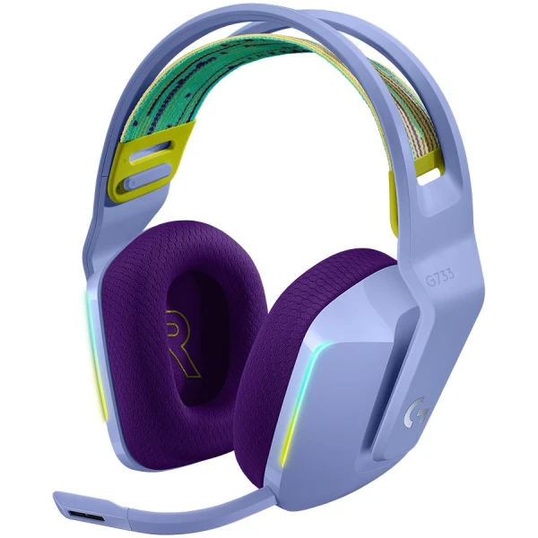 LOGITECH G733 LIGHTSPEED Wireless RGB Gaming Headset - LILAC ( 981-000890 ) 