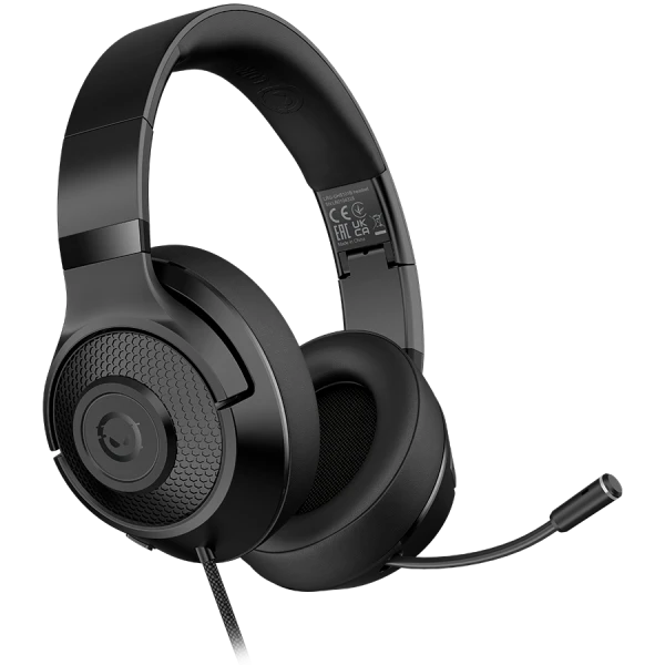 LORGAR Noah 101, Gaming headset with microphone, 3.5mm jack connection, cable length 2m, foldable design, PU leather ear pads, size: 185*19