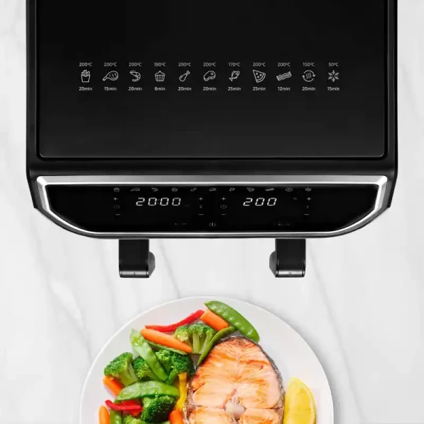 AirFryer Ufesa Thunder/dupla posuda/ 9l(4.5 L+4.5 L)/11 programa/crna