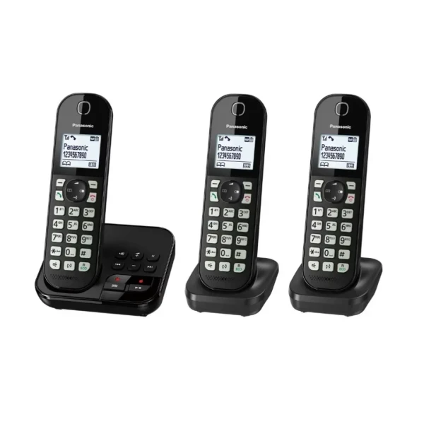 Bežicni telefon Panasonic KX-TGC463GB sa tri slušalice i sekretaricom