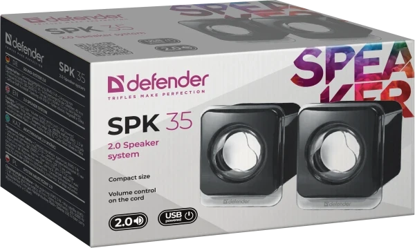 Zvučnici 2.0 USB Defender SPK-35, crni