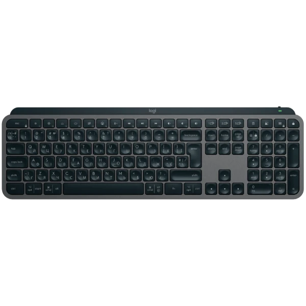LOGITECH MX Keys S Plus Bluetooth Illuminated Keyboard with Palm Rest - GRAPHITE - US INTL ( 920-011589 ) 