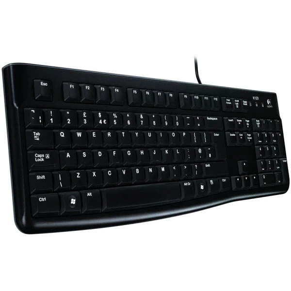 LOGITECH K120 Corded Keyboard - BLACK - USB - US INTL - B2B ( 920-002479 ) 