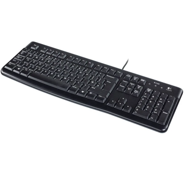 LOGITECH K120 Corded Keyboard - BLACK - USB - US INTL - B2B ( 920-002479 ) 