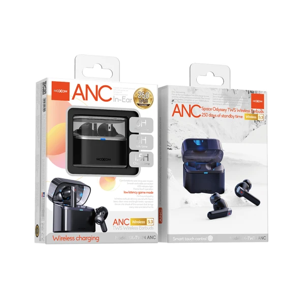 Slusalice bluetooth moxom mx-tw74 anc crne