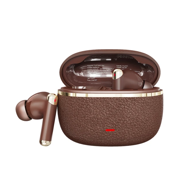 Slusalice bluetooth moxom mx-tw77 anc+enc braon