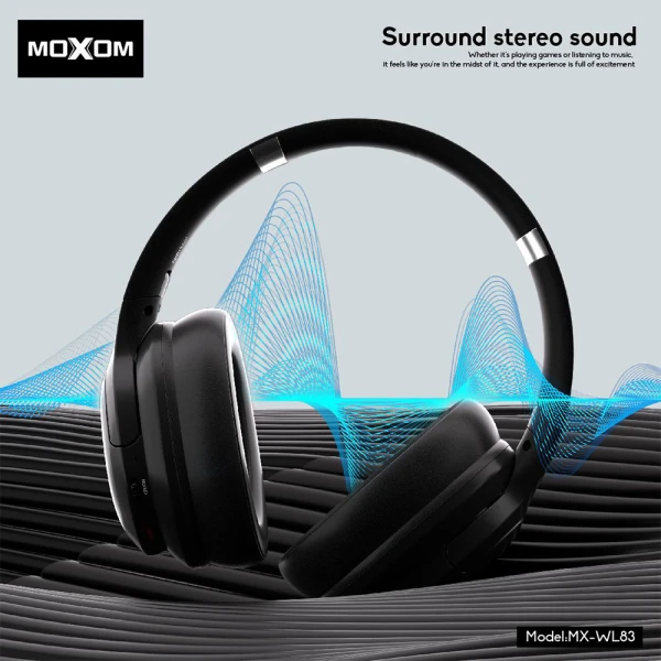 Slusalice bluetooth moxom mx-wl83 crne