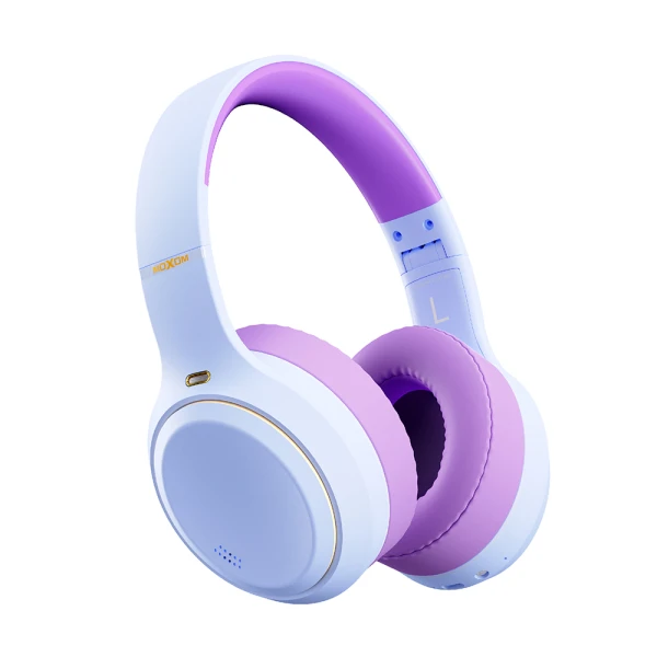 Slusalice bluetooth moxom mx-wl91 anc ljubicaste