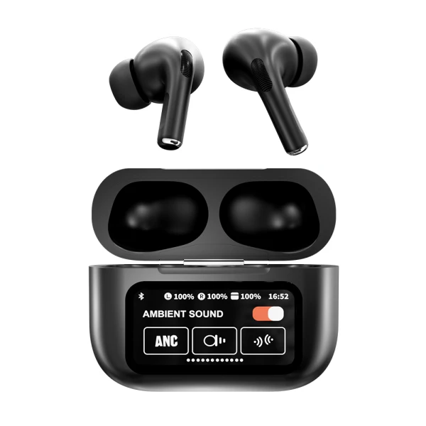 Slusalice bluetooth ds86 anc/enc tws sa led ekranom crne