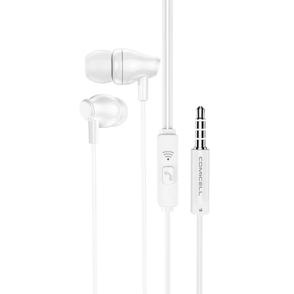 Handsfree slusalice comicell superior co-bm61 univerzalne 3.5 mm bele