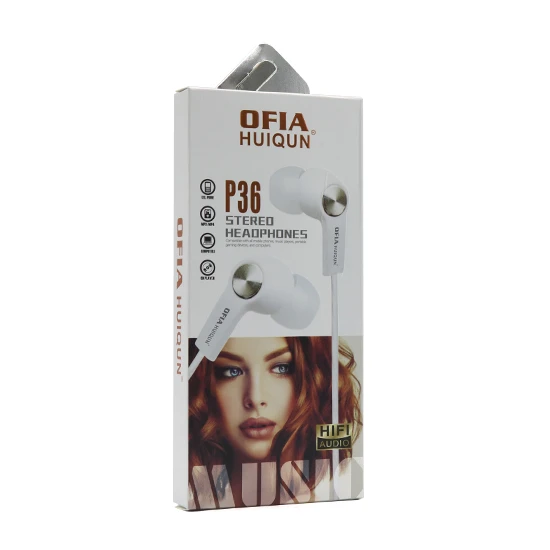 Handsfree slusalice ofia univerzalne 3.5mm p36 crno-sive