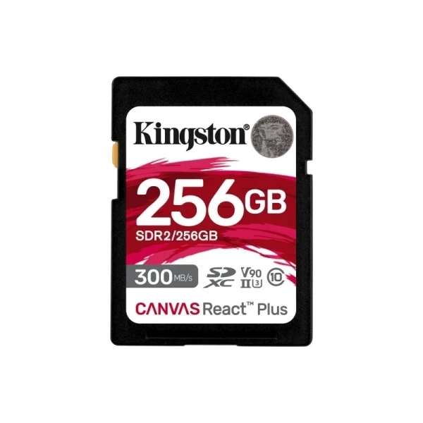 SD Card 256GB Kingston Canvas React Plus SDR2/256GB
