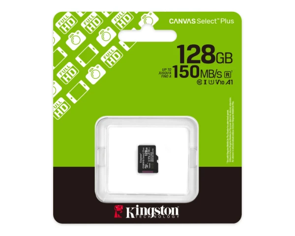 KINGSTON Memorijska kartica U1 V10 SDXC 128GB Canvas Select Plus G3 150R A1 SDCS3/128GBSP