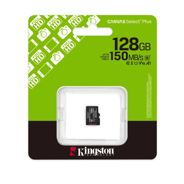 Memorijska kartica kingston select plus micro sd 128gb gen 3 150mb/s sdcs3/128