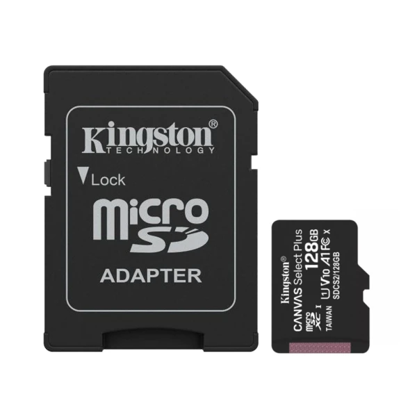 Memorijska kartica kingston selectplus 128gb gen 3 150mb/s sdcs3 + adapter