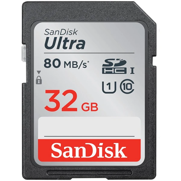 SANDISK Ultra 32GB SDHC Memory Card 120MBs ( SDSDUN4-032G-GN6IN ) 