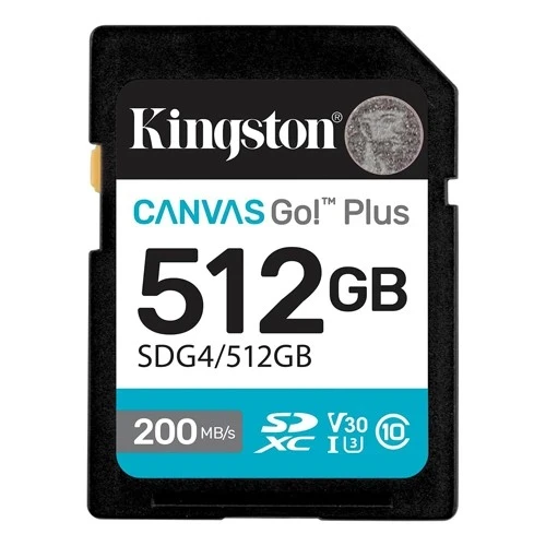SD Card 512GB Kingston SDG4/512GB class 10 200Mbs/160Mbs