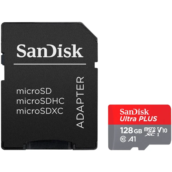 SANDISK High Endurance microSDXC 128GB + SD Adapter - for dash cams & home monitoring, up to 10,000 Hours, Full HD  4K videos, up to 10040 