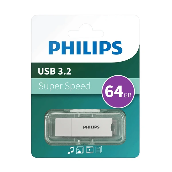 Usb flash memorija philips 10ua 3.2 single port 64gb