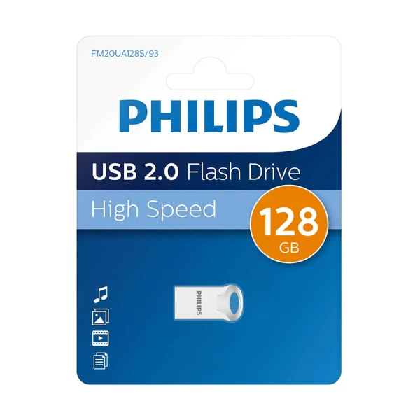 Usb flash memorija philips 2.0 128gb single port (flp fm20ua128s/93)