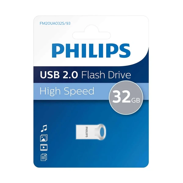 Usb flash memorija philips 2.0 32gb single port (flp fm20ua032s/93)