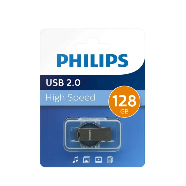 Usb flash memorija philips 21ua 2.0 single port 128gb crna