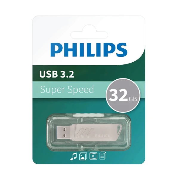Usb flash memorija philips 40ut 3.2 dual port usb-a + type c 32gb
