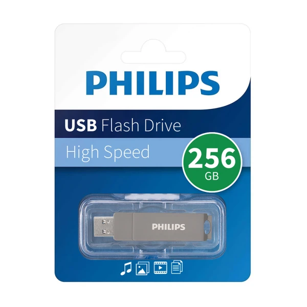 Usb flash memorija philips 60ut 3.2 dual port usb-a + type c 256gb
