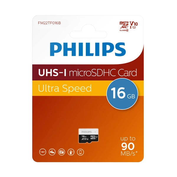 Memorijska kartica philips micro sd 16gb v30 ultra speed (fm22tf016b/93)