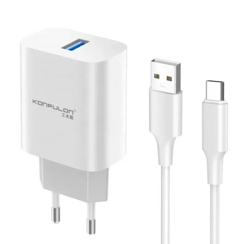 KONFULON C87 kućni punjač USB Type C  Px24 3A