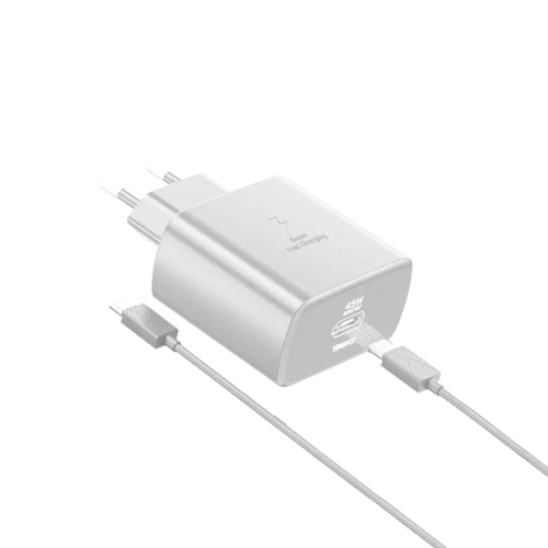 TRANYOO Kućni punjač T-SA7C 45WPD+KABL Type C na Type C 60W BELI