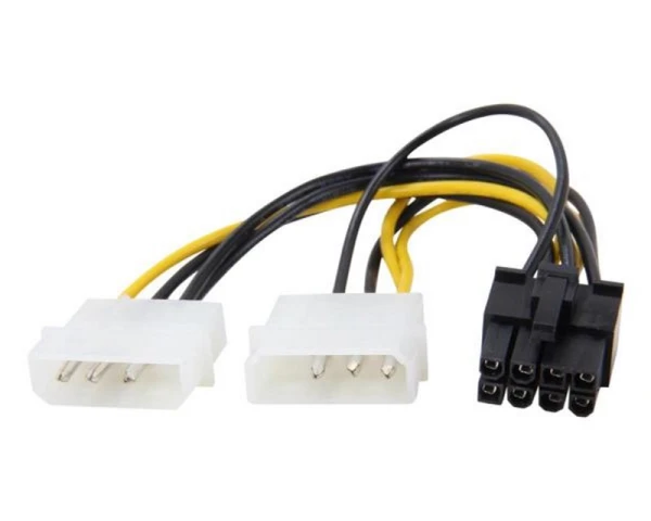 E-GREEN Naponski adapter za PCI-E VGA (8-pin) -2x Molex 