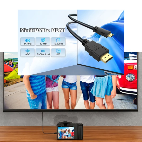 Kabal hdmi 1.4 sa mini hdmi 4k 30hz/1080p 120hz dvosmerni 1.5m (otn-hd105) onten