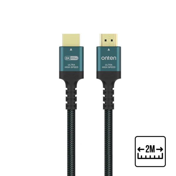 Kabal pleteni hdmi 8k 60hz sa hdmi 2.1 8k 60hz 48gbps aluminijum 2m (otn-hd183) onten